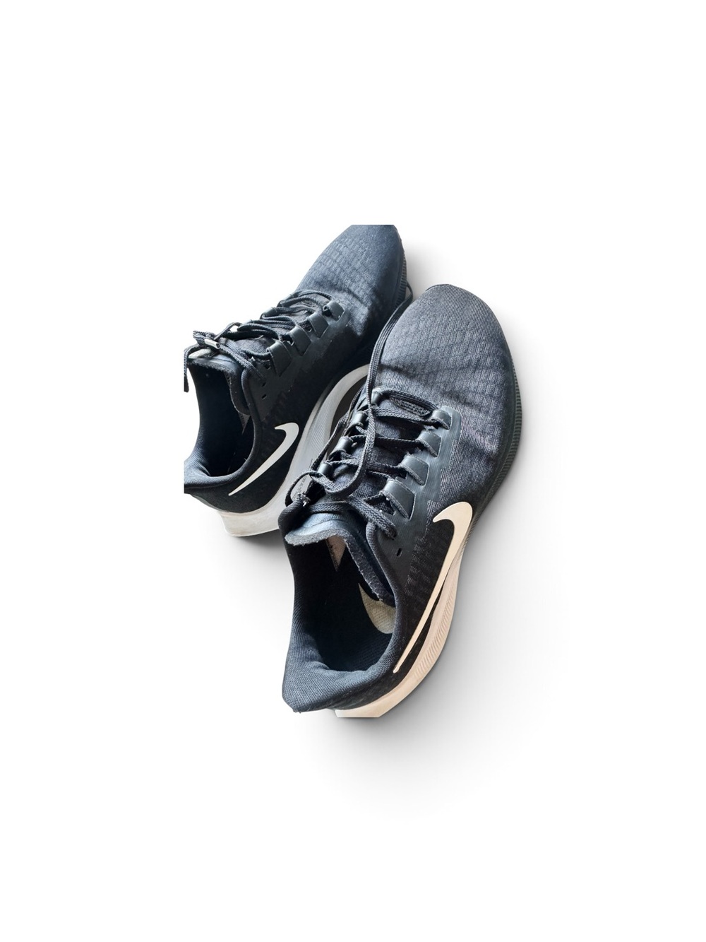 Nike Men's Black Athletic Shoes with White Swoosh